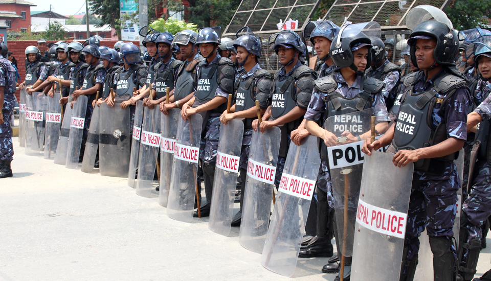 Protest at SinghDurbar 08