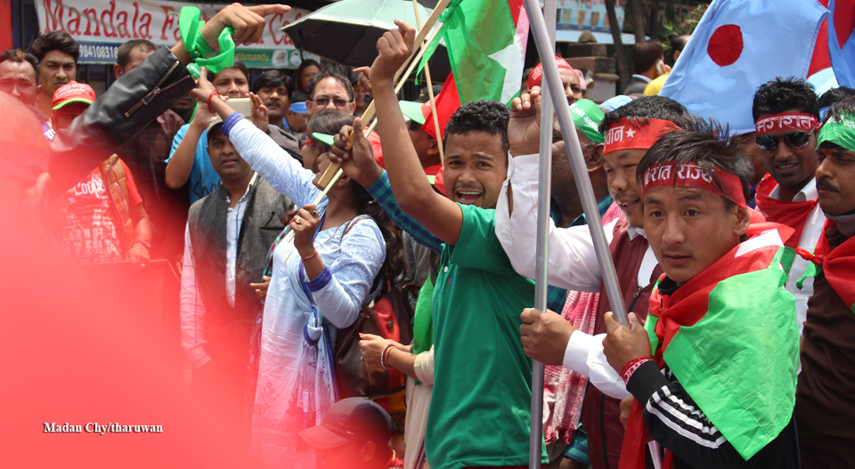 Protest at SinghDurbar_tharuhat 06