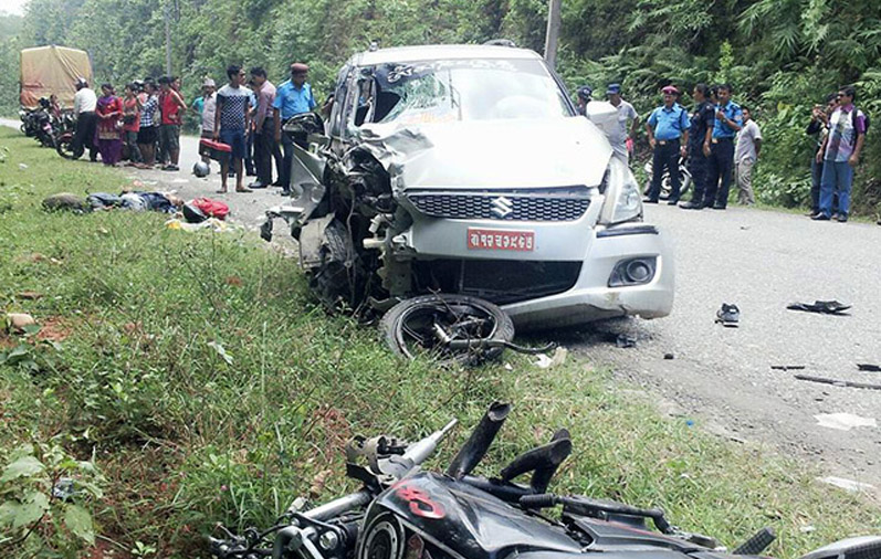 मोटरसाइकल दुर्घटनामा कपिलदेव चौधरीको मृत्यु