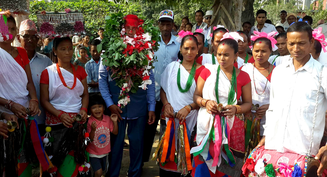 डा. गोपाल दहितलाई जोतपुरबासीको भब्य स्वागत