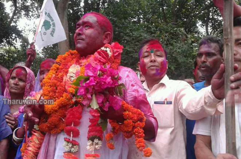 बाँकेको डुडुवा गाउँपालिकामा नरेन्द्र चौधरी विजयी