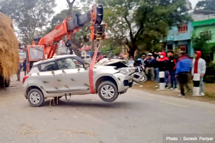 कार दुर्घटनामा सविन चौधरी र गोविन्द चौधरीसहित तीन जनाको मृत्यु