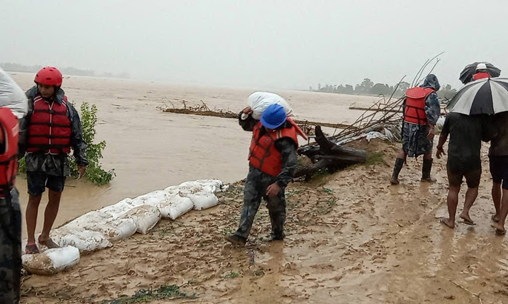 बबईमा दाउरा संकलन गर्ने क्रममा डुबेर तीन जना थारु बेपत्ता